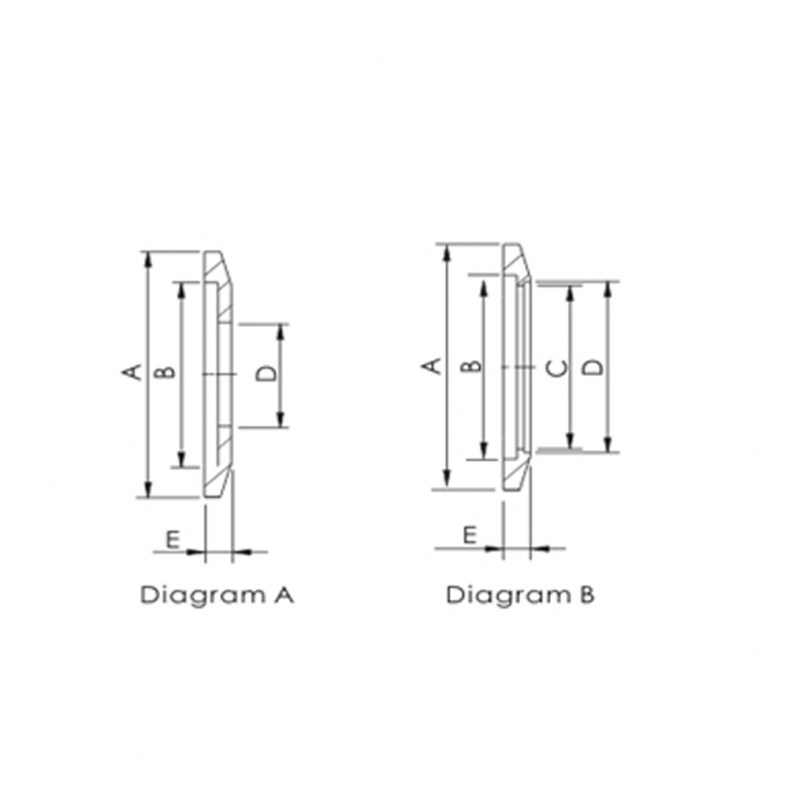 KF251.0 NW/KF25 Bored Weld Flange, Vacuum Fitting Stainless Steel 304