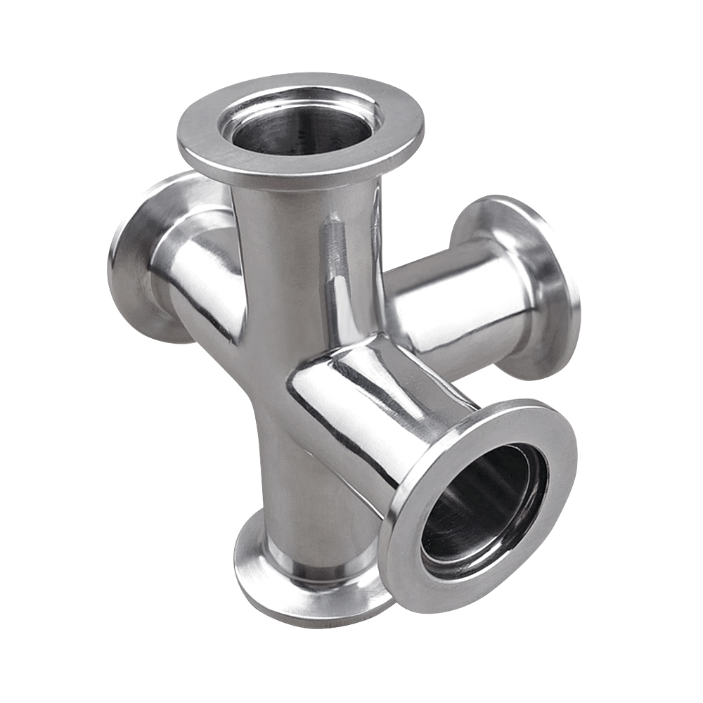 Cross 5Way KF16 Vacuum Fittings, ISOKF Flange Size NW16