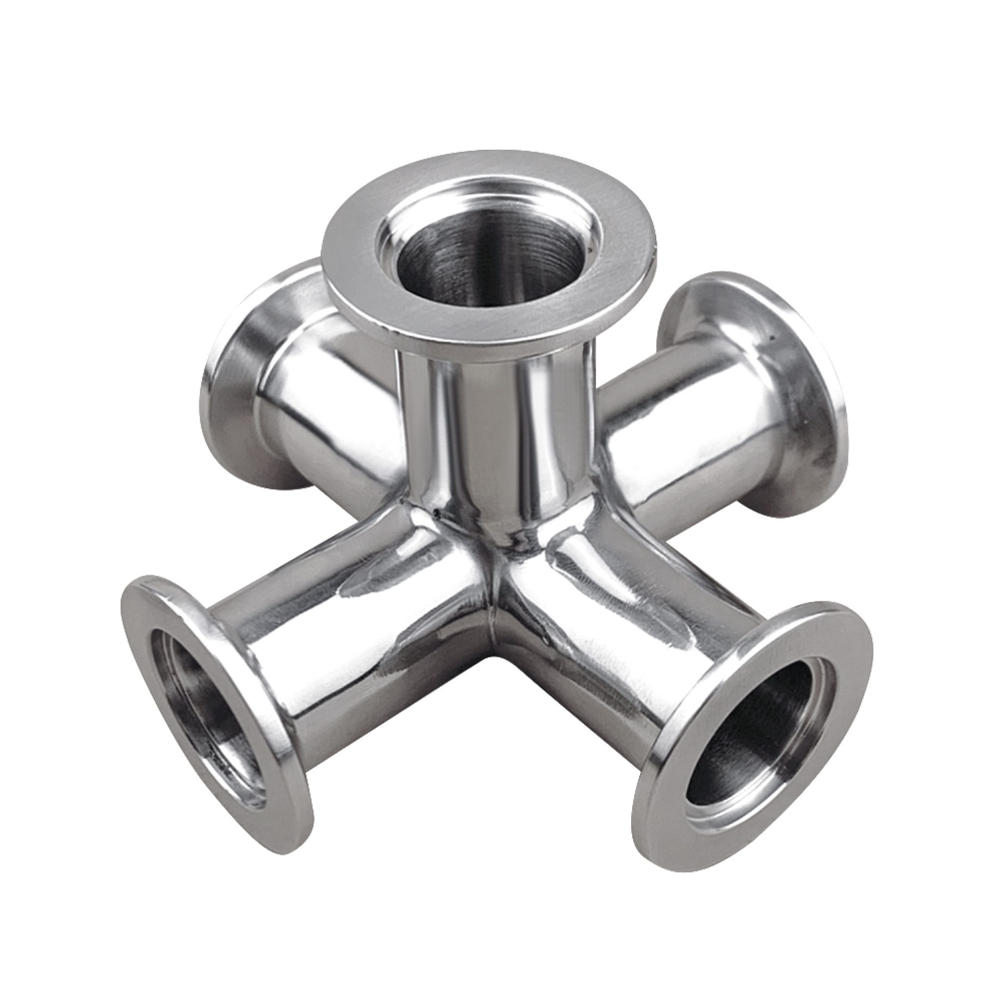 Cross 5Way KF40 Vacuum Fittings, ISOKF Flange Size NW40