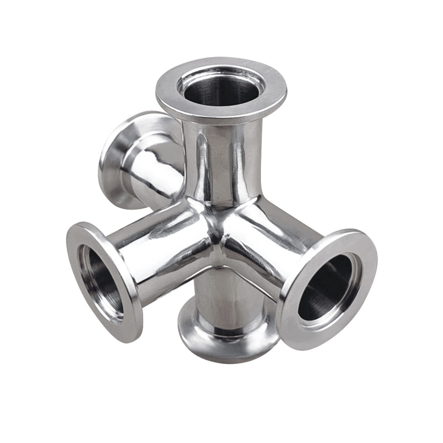 Cross 5Way KF40 Vacuum Fittings, ISOKF Flange Size NW40