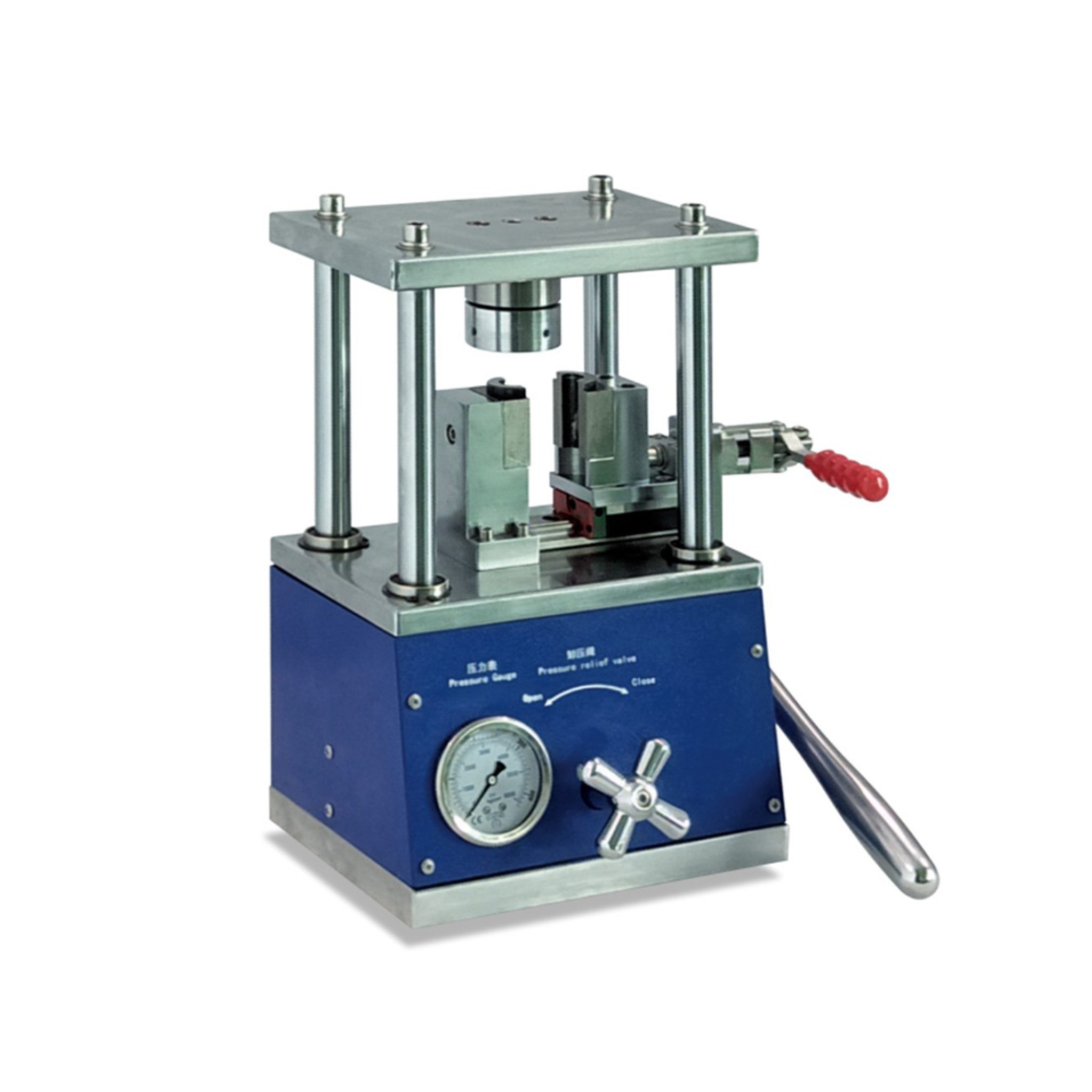 Manual Cylindrical Battery Hydraulic Sealer Sealing Machine