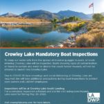 Crowley Lake Mandatory Boat Inspection Information
