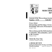 The New Mercersburg Review, no. 57 The New Mercersburg Review, no. 57