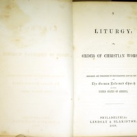 A Liturgy, or, Order of Christian Worship