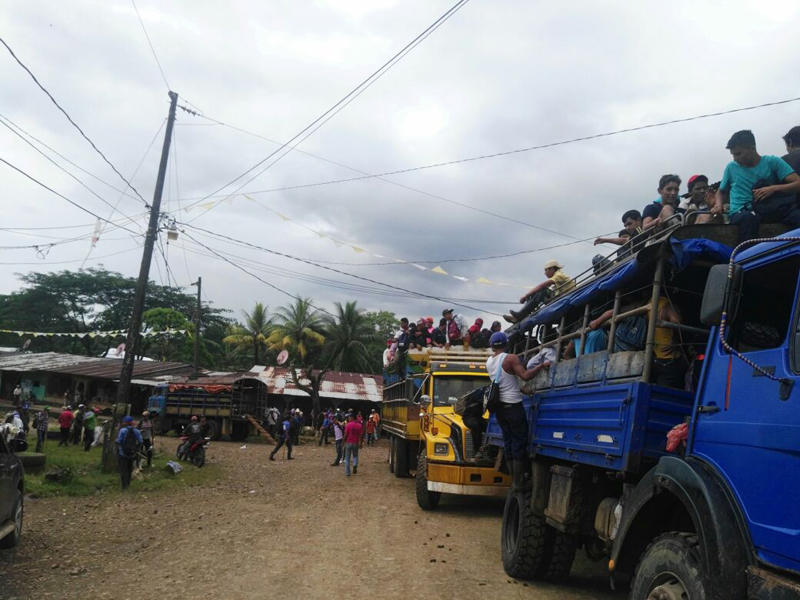 caravana anticanal, canal interoceánico, canal de Nicaragua, marcha contra el canal