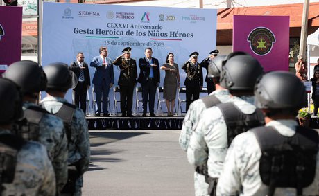 Conmemoran el 176 aniversario de Niños Héroes