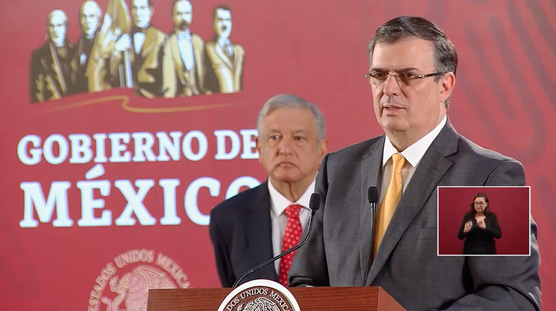 Marcelo Ebrard en la mañanera