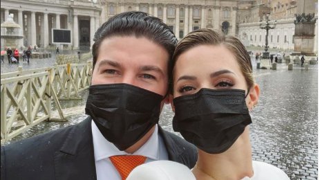 Así fue la visita de Samuel García y Mariana con el Papa