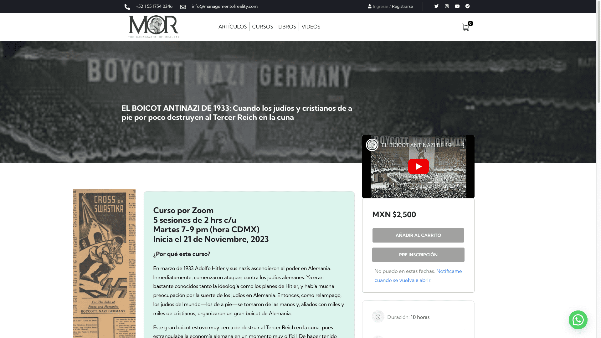 EL BOICOT estuvo a PUNTO de ACABAR con el TERCER REICH: Experto
