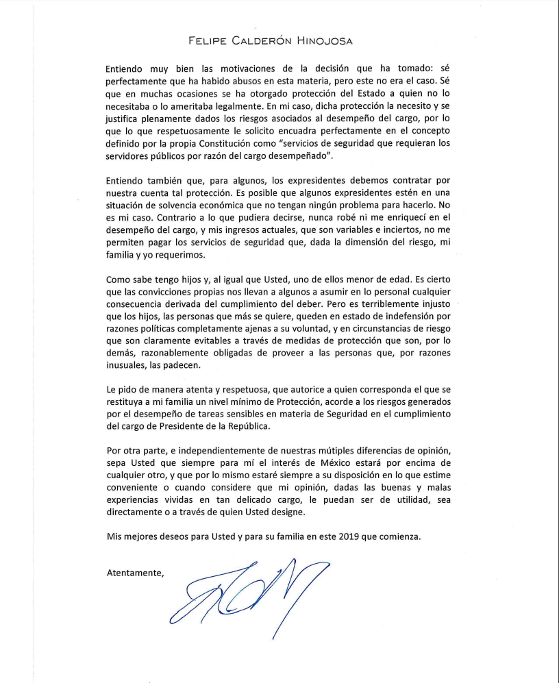 Carta de Felipe Calderón a AMLO (2)