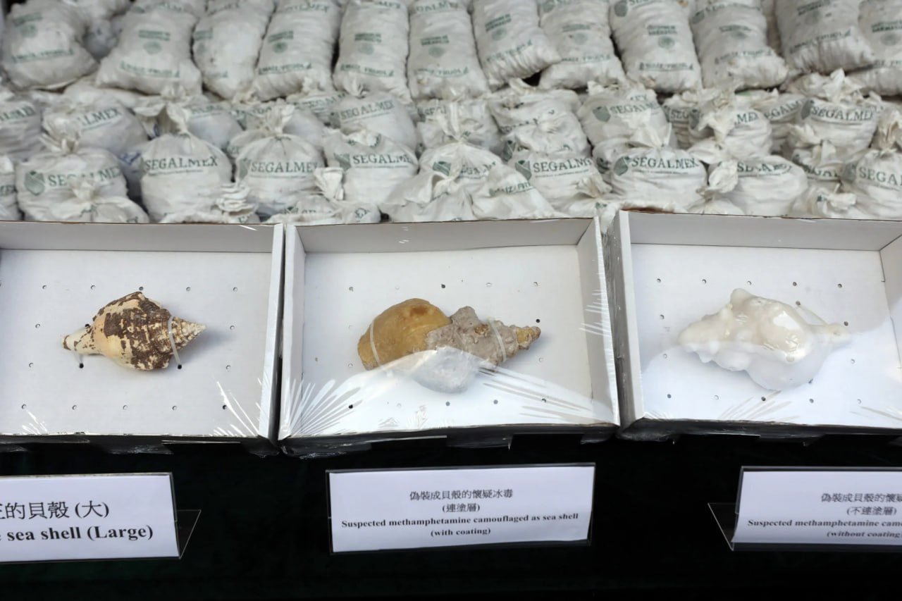 Hong Kong incautaron más de una tonelada de metanfetamina