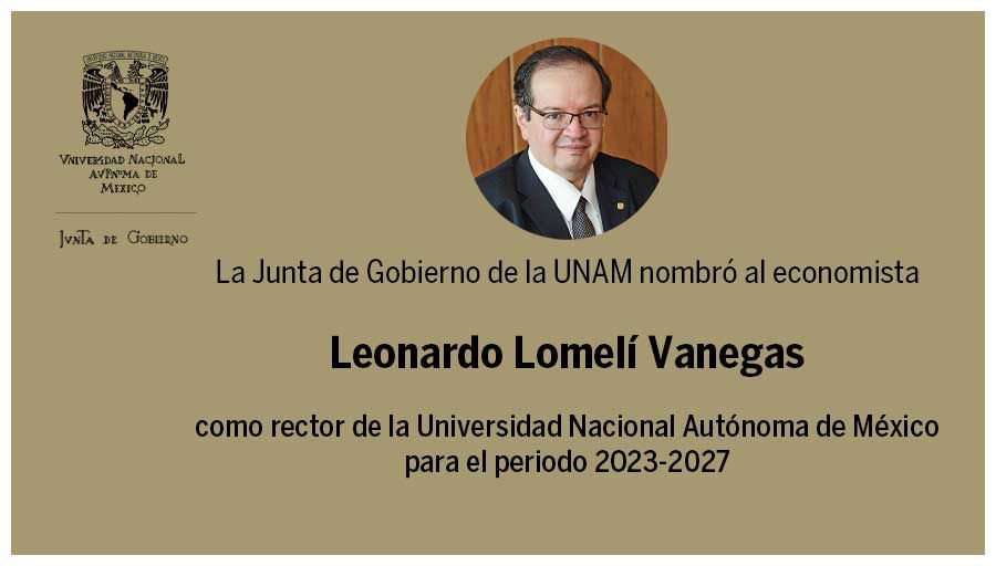 Leonardo Lomelí, nuevo rector de la UNAM
