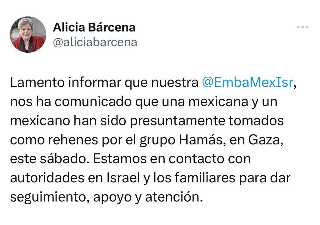 Mexicanos tomados como rehenes por el grupo Hamas en Israel