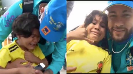 Neymar hace llorar a un niño.jpg
