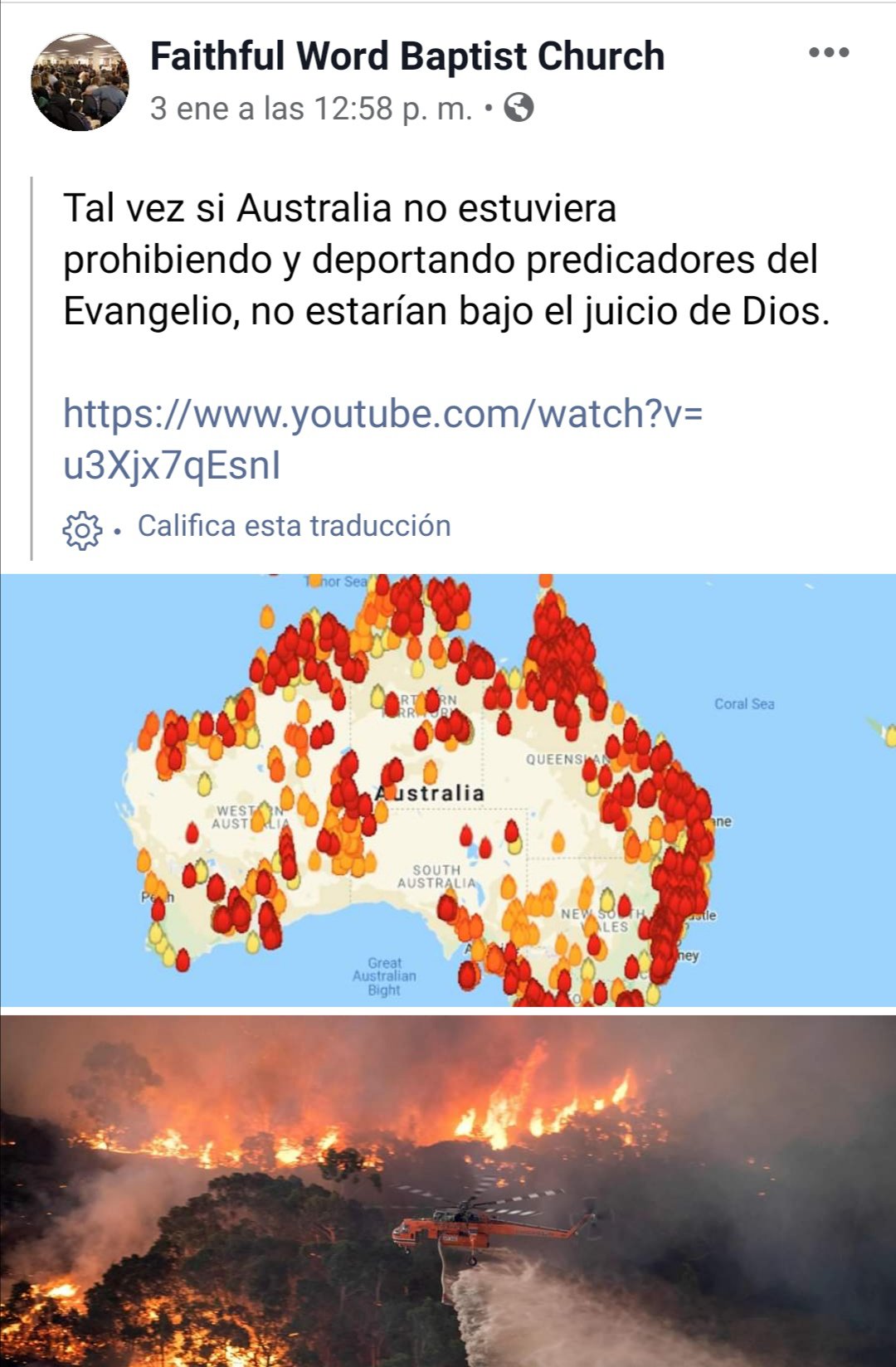 Incendios predicador