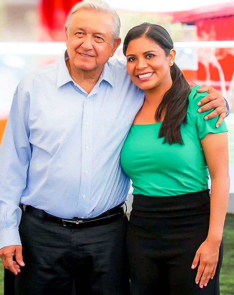 Alcaldesa Monserrat Caballero reconoce al presidente AMLO