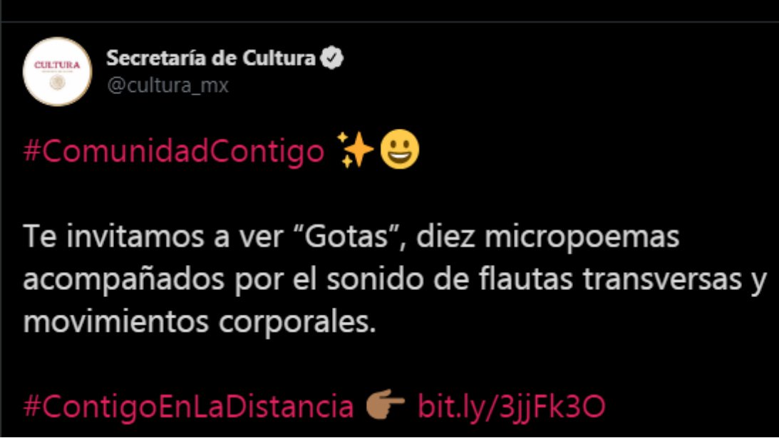 Tuit de la Secretaría de Cultura desata burlas y albures