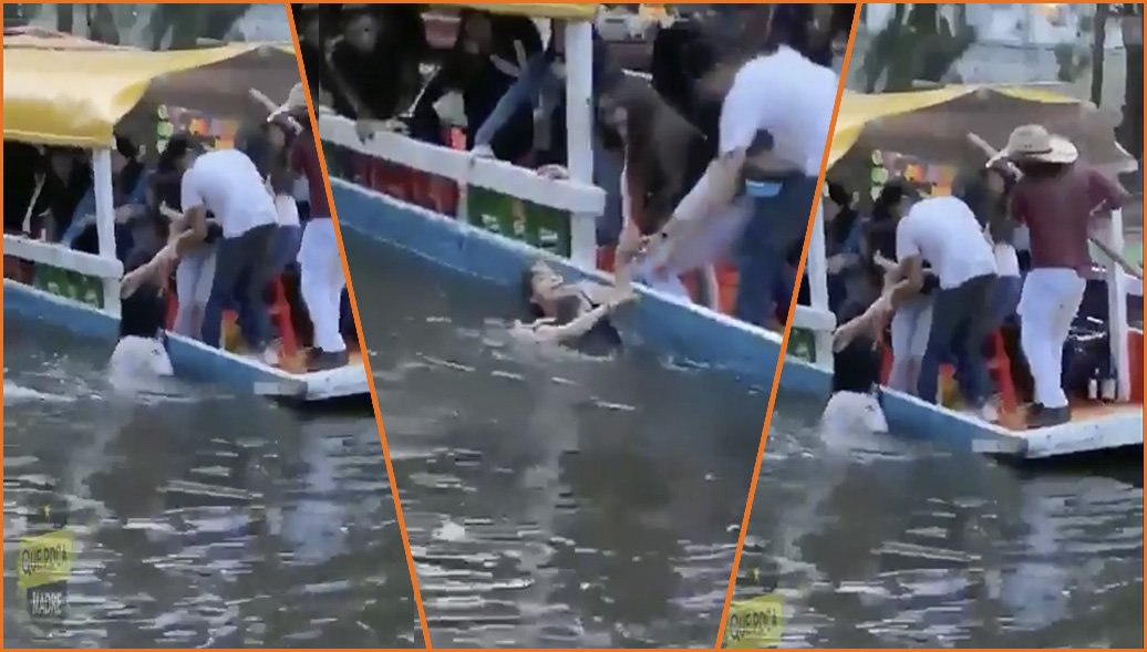 mujer cae de trajinera de xochimilcas.jpg