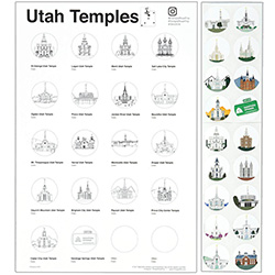 Utah Temple Map in Posters | LDSBookstore.com (#LDP-PST25229)