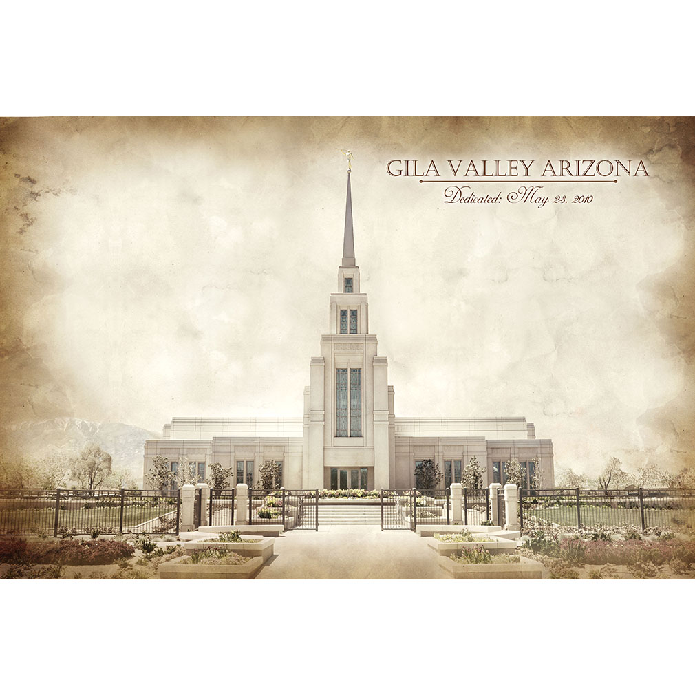 Gila Valley Temple - Vintage - LDP-VTA-GILA