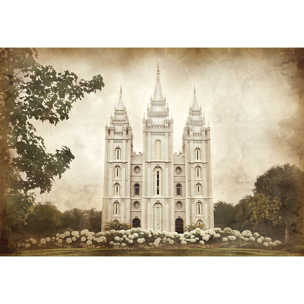 Salt Lake City Temple Vintage In Lds Art On