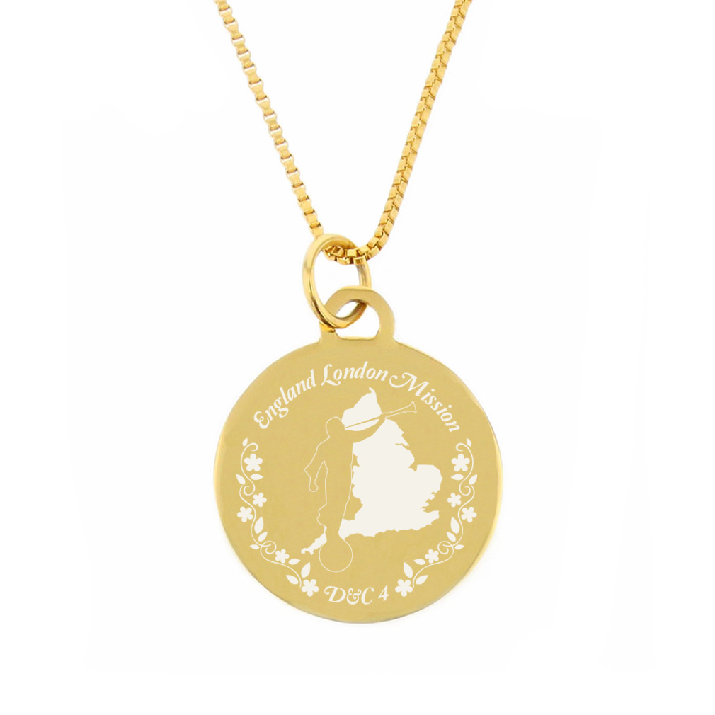 England Mission Necklace - Silver/Gold - LDP-CPN16