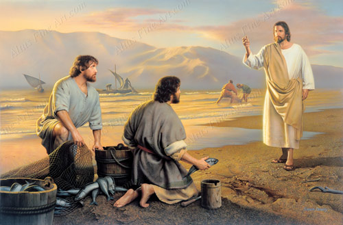 Fishers of Men - Print in Jesus Christ | LDSBookstore.com (#AFA-P-FOM)