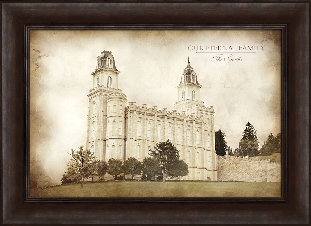 Manti Temple Vintage Framed In Temple Ldsbookstore Com