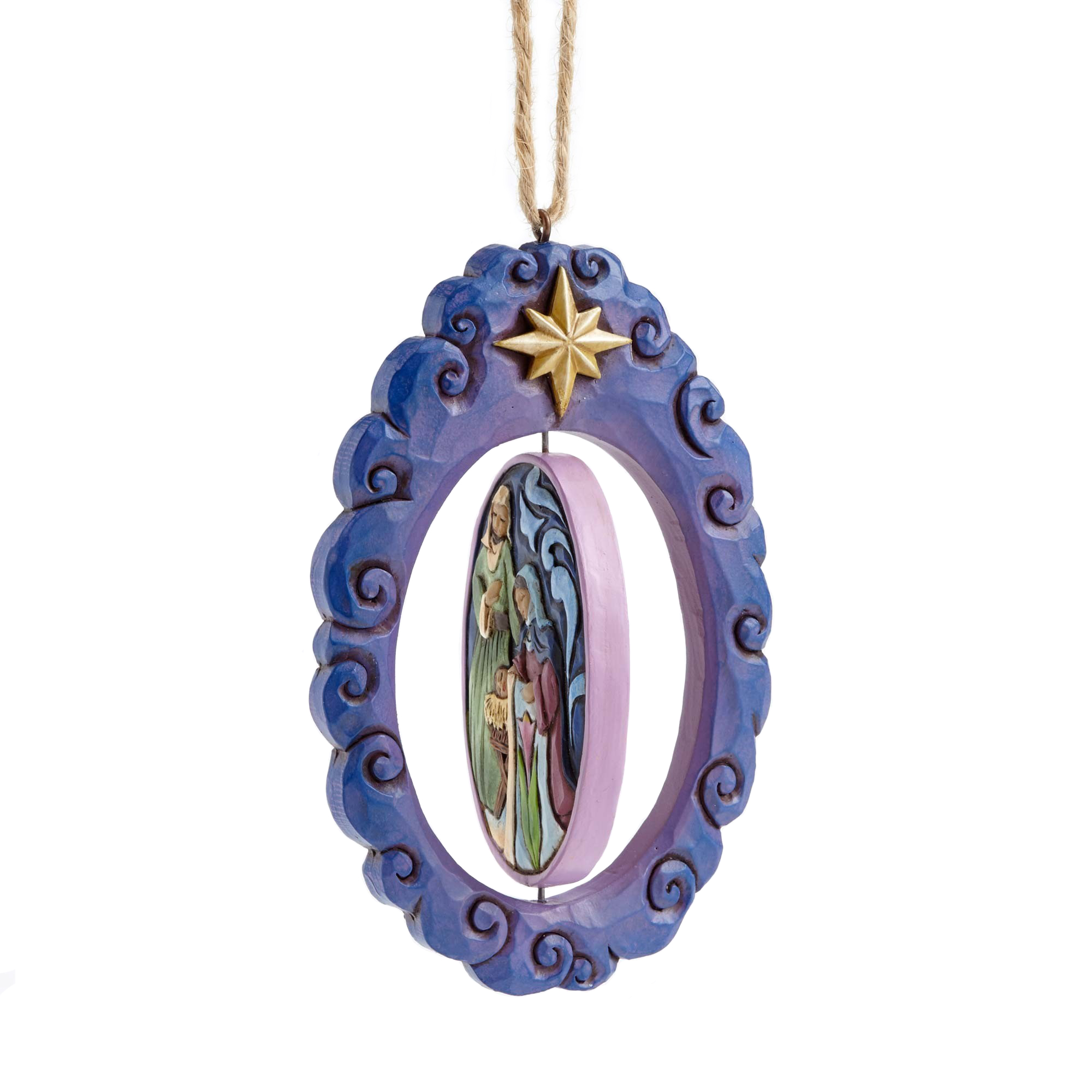 jim shore holy family rotating disk ornament in ornaments jim shore holy family rotating disk ornament in ornaments