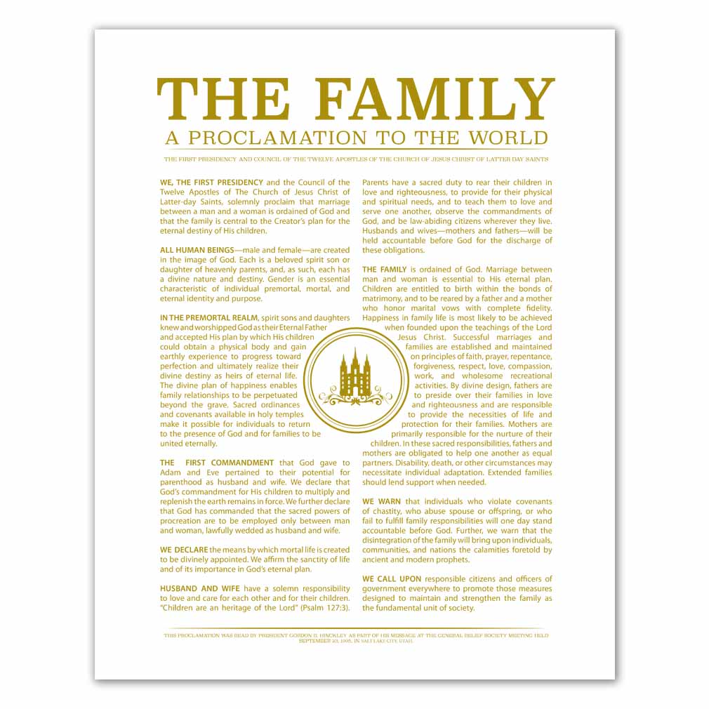 temple stamp family proclamation in family proclamation