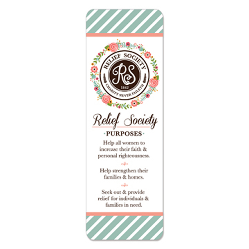 Relief Society Purposes Bookmark In Bookmarks Ldsbookstore Com