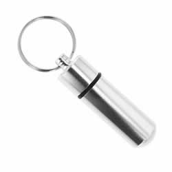 Silver Aluminum Oil Vial