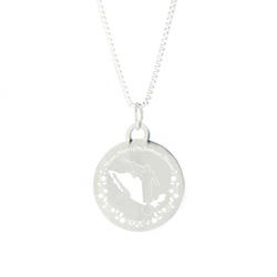 Mexico Mission Necklace - Silver/Gold lds mexico mission jewelry