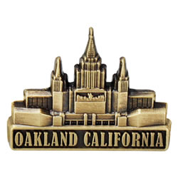 Oakland California Temple Pin - Gold 