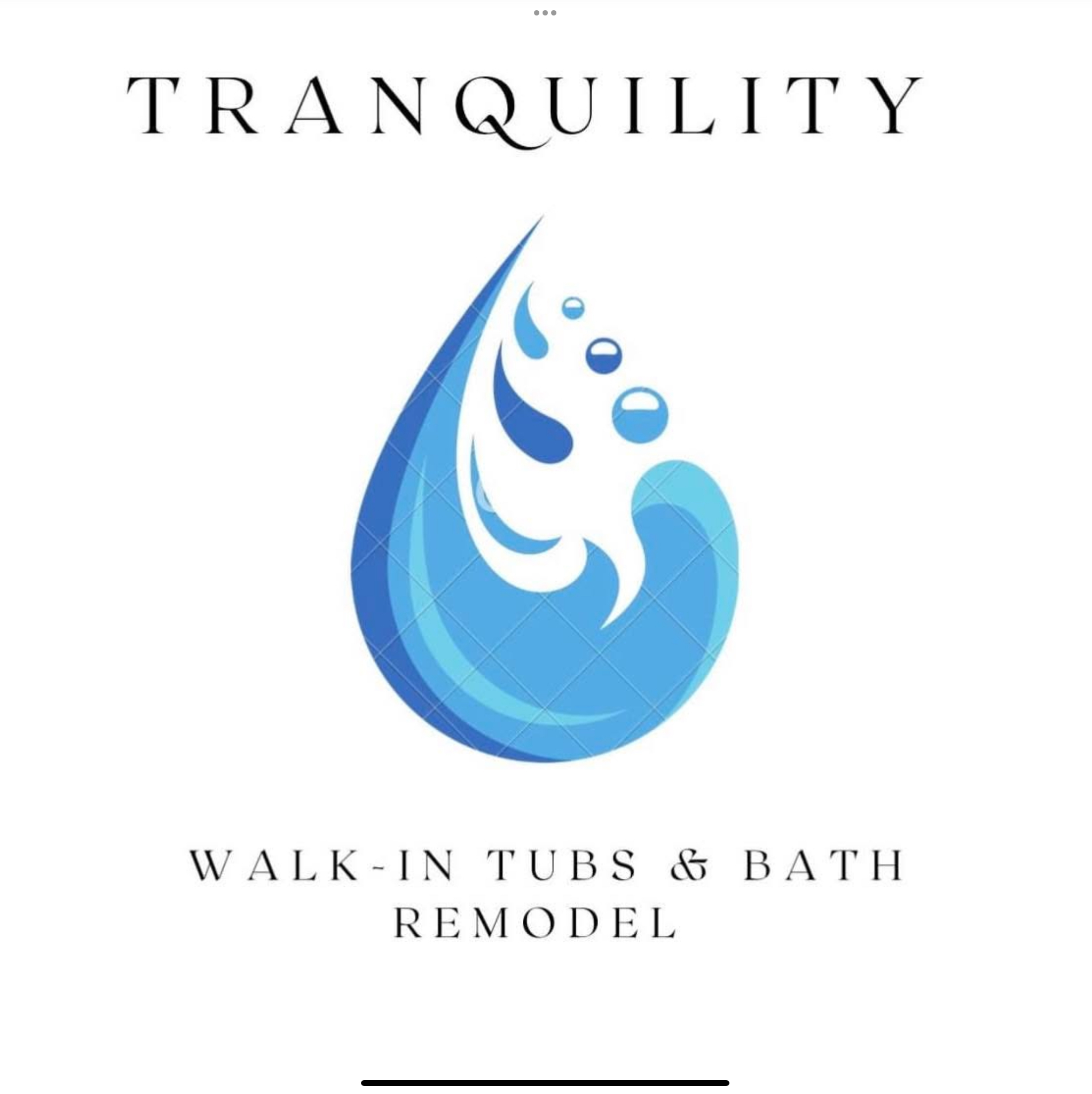 Tranquility Bath Remodel Logo