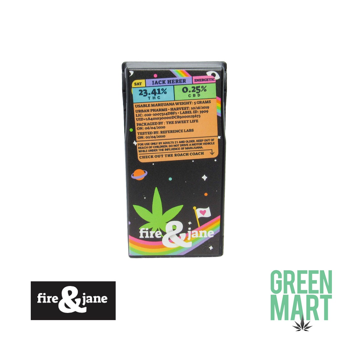 Urban Farms: Jack Herer Pre-Rolls 5g 5-pack | Leafly