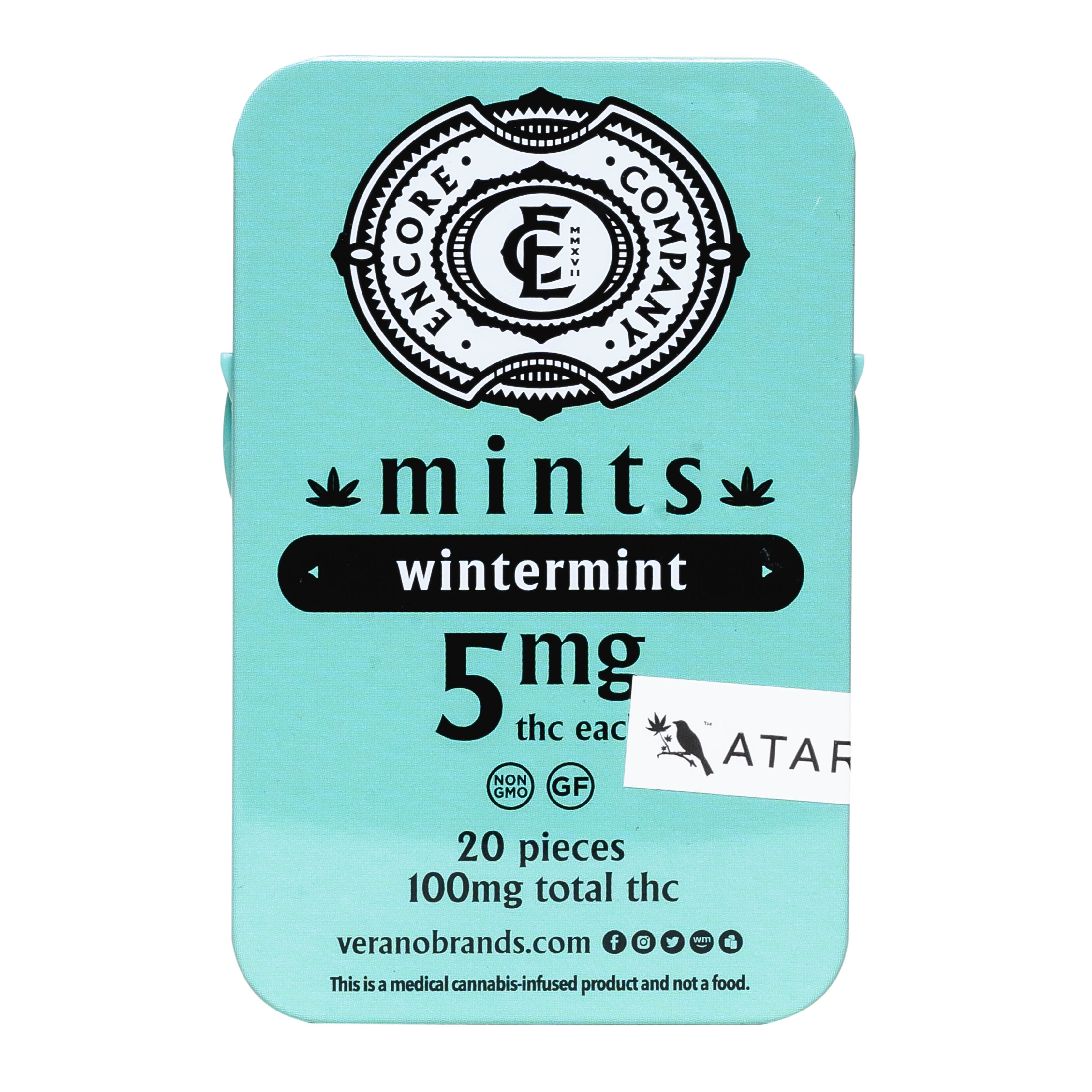 Wintermint THC Mints 100mg 20pack Leafly