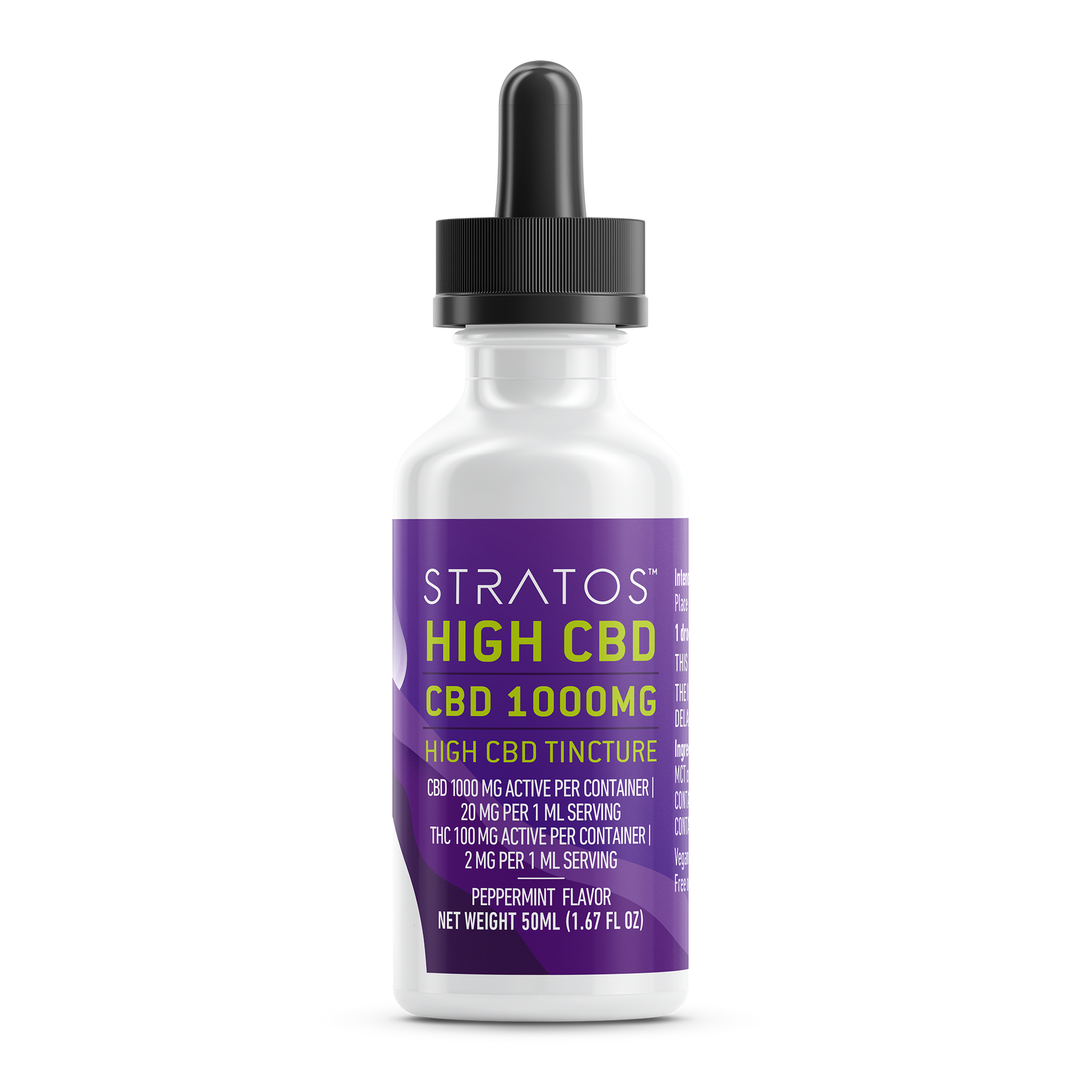 Stratos 15:1 CBD:THC Tincture, 1000mg CBD/ 100mg THC