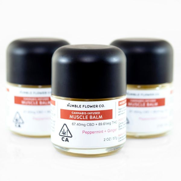 Humble Flower Co. 11 Peppermint and Ginger Muscle Balm 480mg Leafly