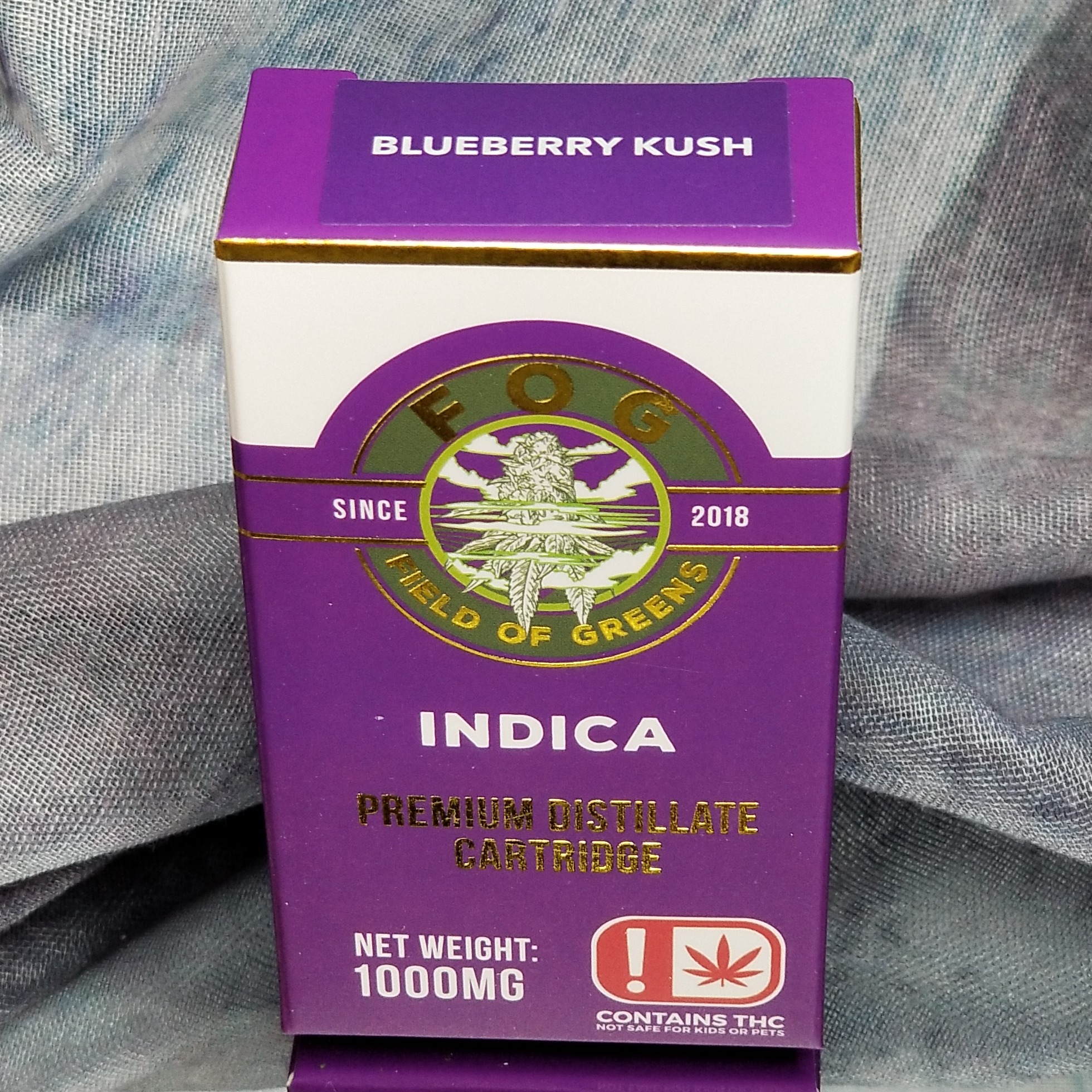 Field of Greens Blueberry Kush Cartridge 1g Leafly