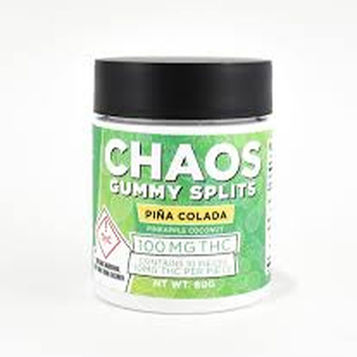 Chaos Edibles Pina Colada Gummies 100mg 10pack Leafly
