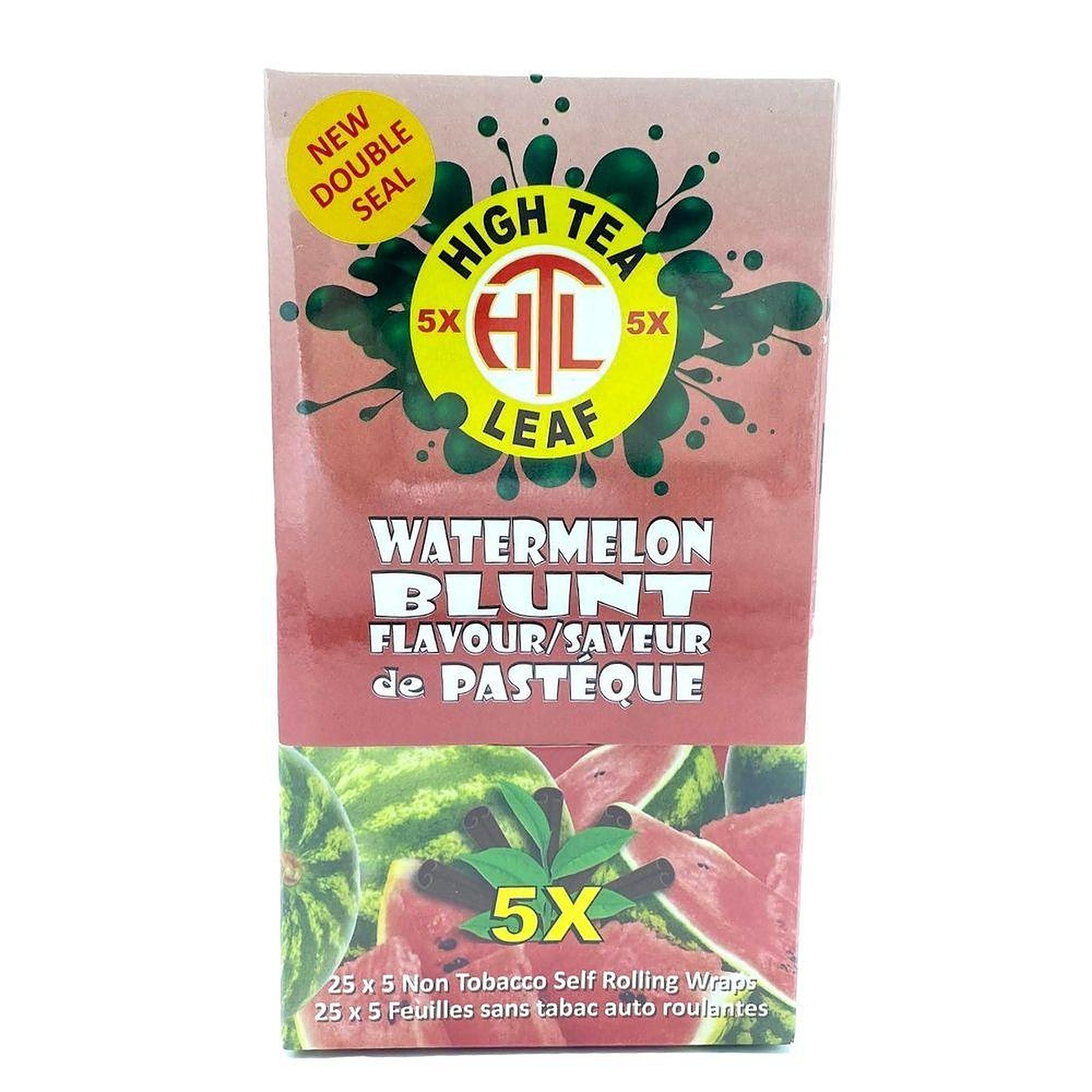 High Tea Leaf Watermelon Blunt Wrap 5pack Leafly