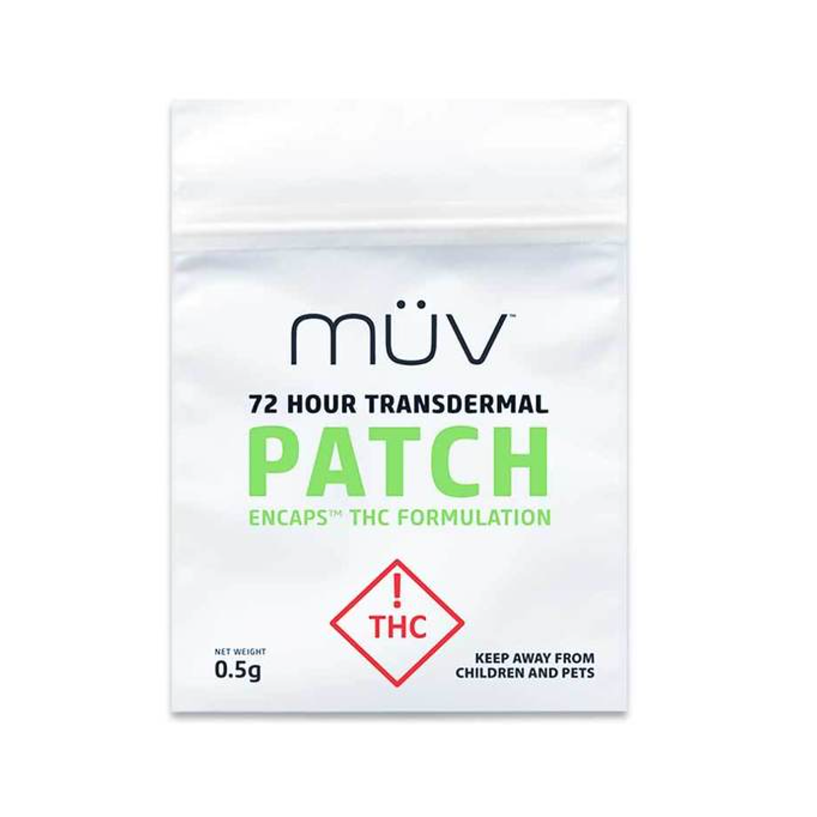 72 Hour Transdermal Patch THC 20mg