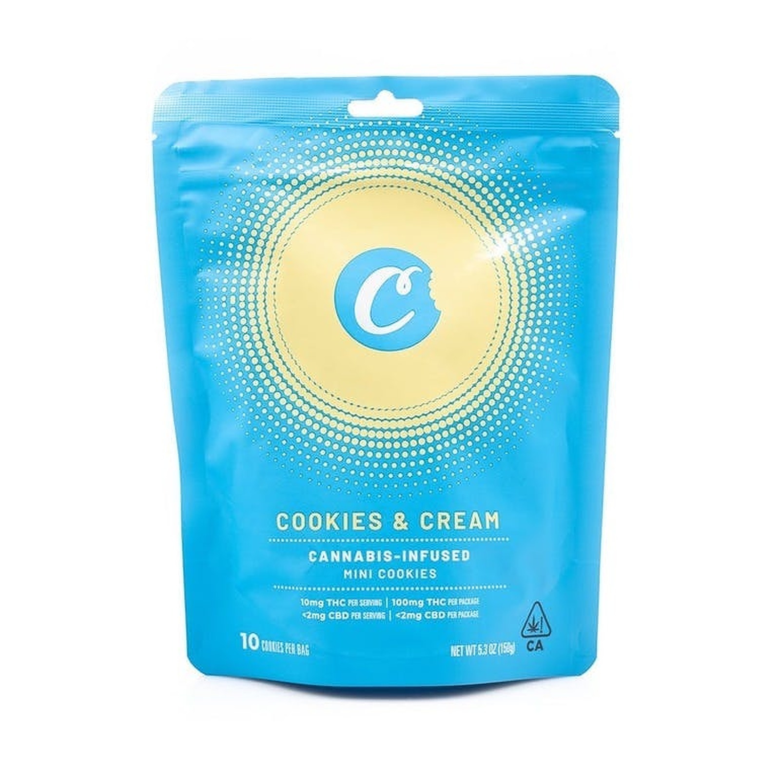 Cookies: Cookies & Cream Mini Cookies 100mg 10-pack | Leafly