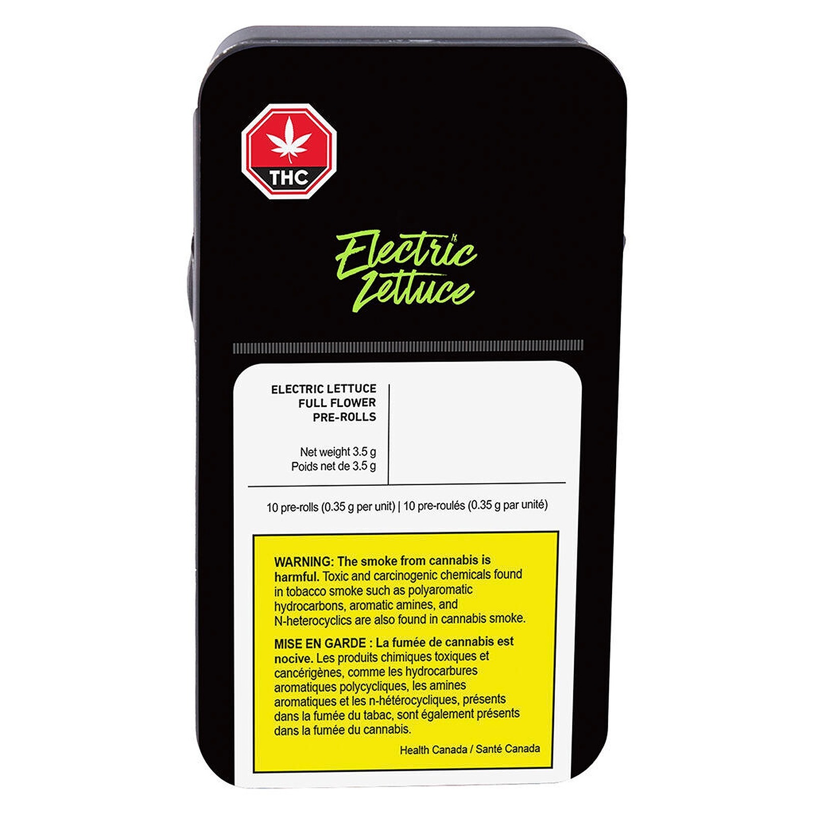 Natural History Electric Lettuce PreRolls 3.5g 10pack Leafly