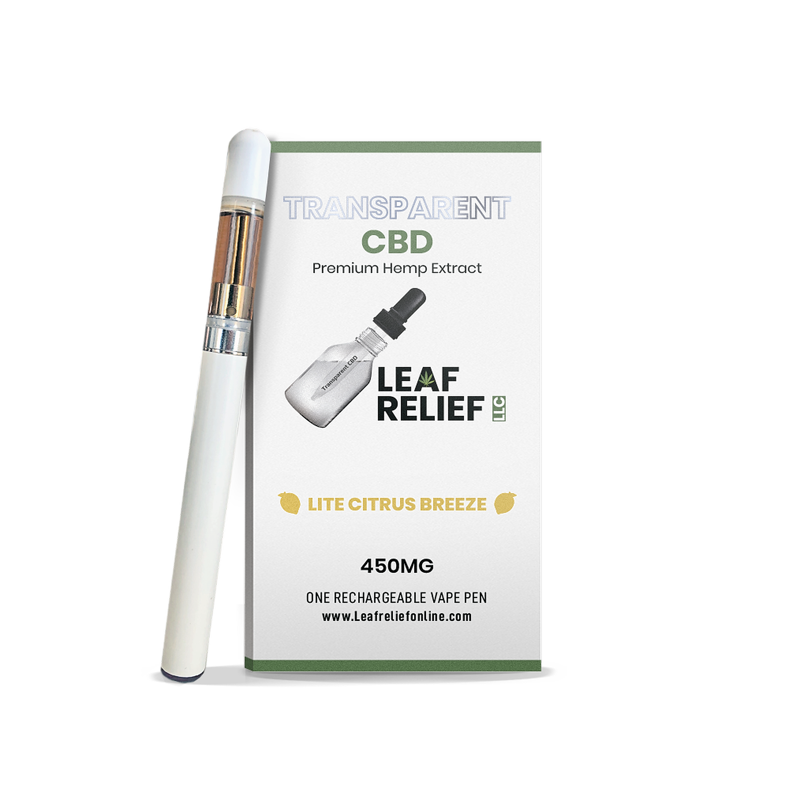 Leaf Relief LLC: Rechargeable Vape Pen + Cartridge