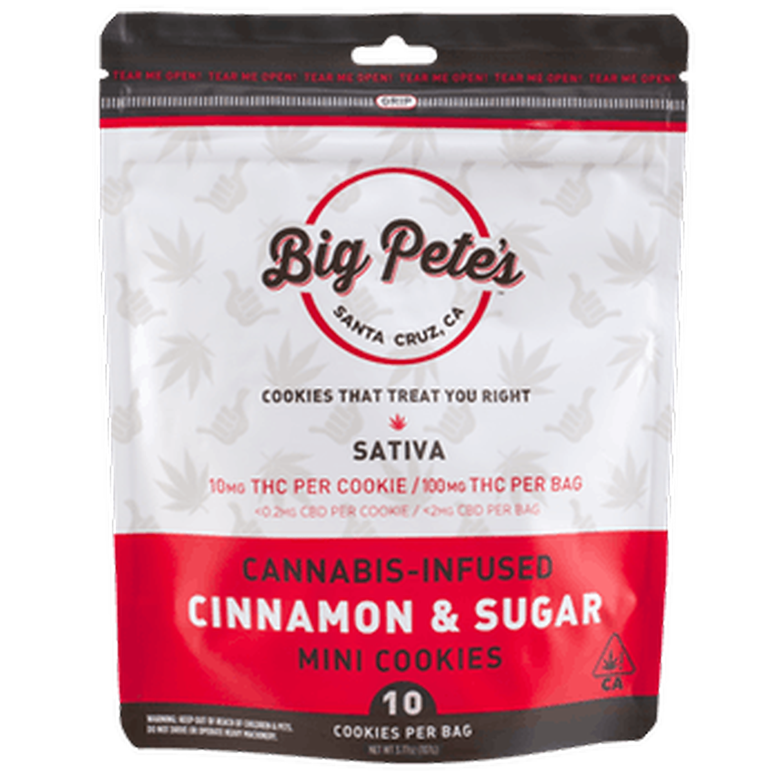 Big Pete's Treats: 10pk Sativa Cinnamon & Sugar Cookies Big Pete's