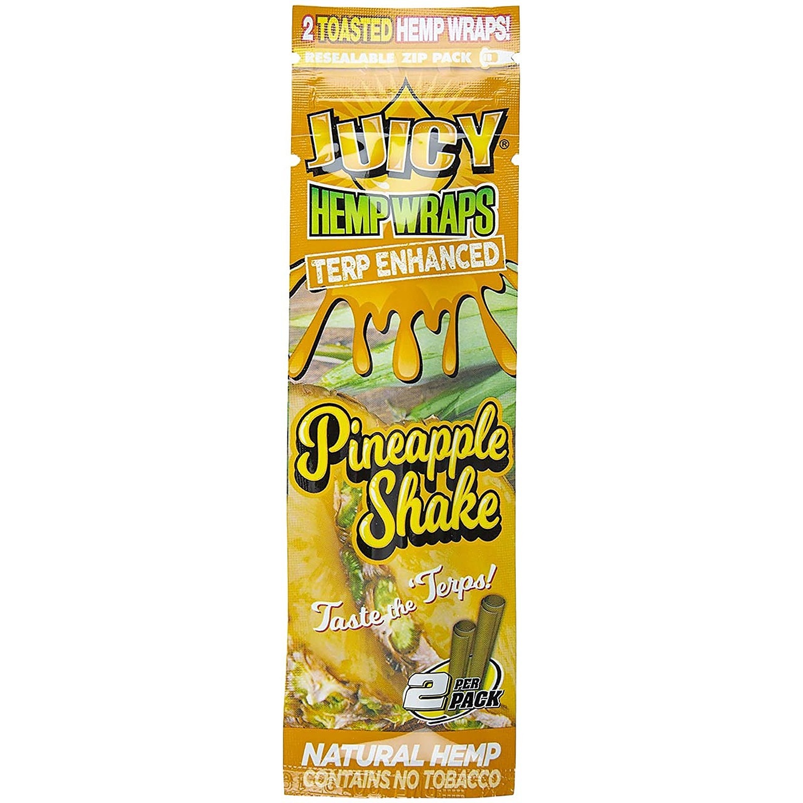Juicy Jay Pineapple Shake Hemp Wraps 2pack Leafly