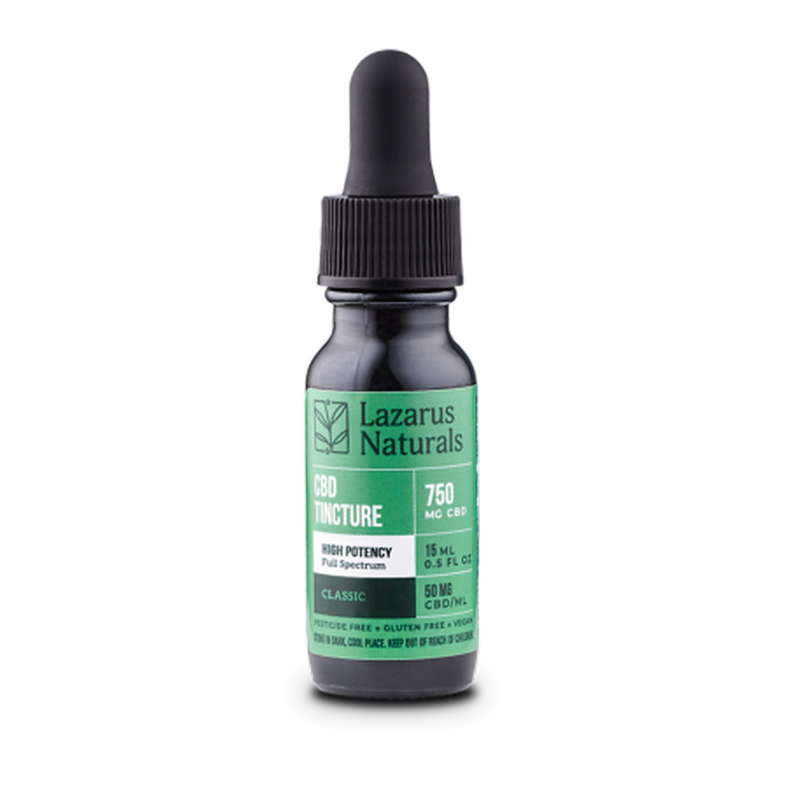 Lazarus Naturals Full Spectrum Cbd Tincture Lazarus Naturals: CBD Tincture High Potency Full Spectrum 750ml 0.5oz