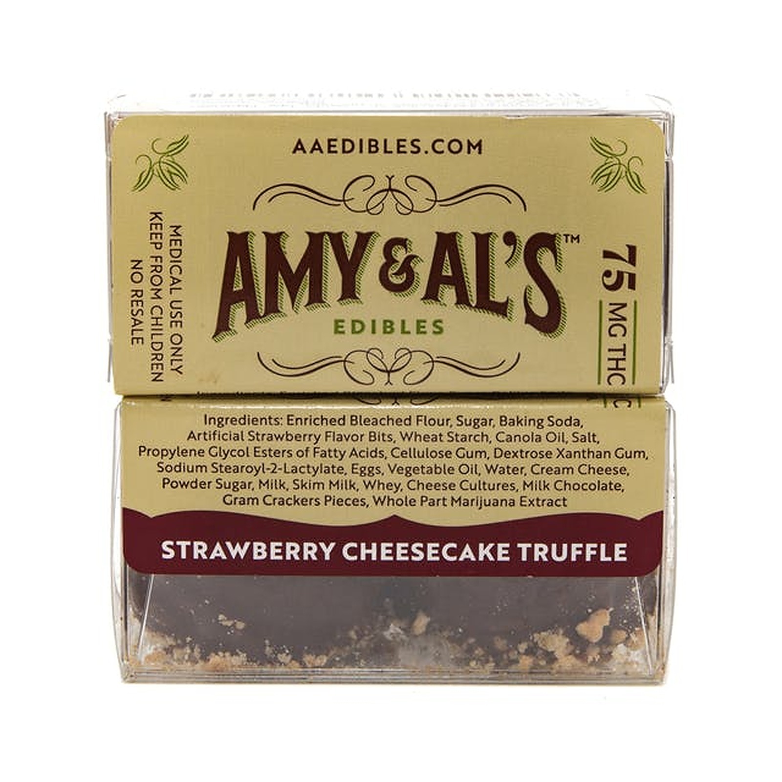 Amy & Al's Edibles Strawberry Cheesecake Truffles 75mg Leafly